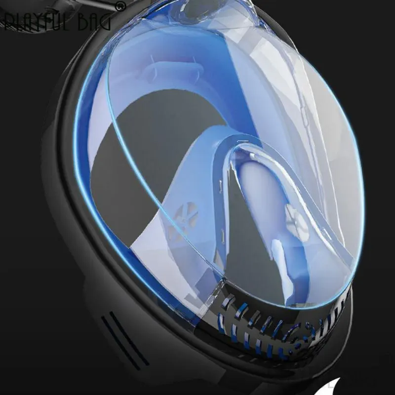 Full-face Snorkeling Mask Full Dry Anti-fog Swimming Detachable Breathing Tube Camera Mount New Underwater Mask Diving Gear E281