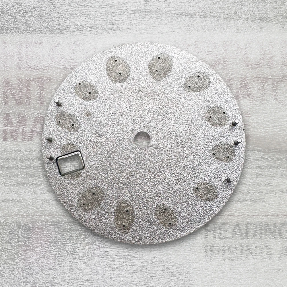 28.5mm G S Logo Wave Dial Fit NH35/NH36/4R/7S Movement Green Luminous High Quality Watch Modification Accessories