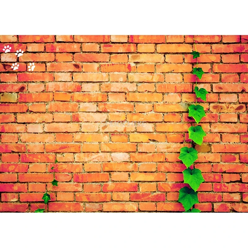 SHUOZHIKE 얇은 천 사진 배경, 빈티지 벽돌 벽 테마 사진 배경, 스튜디오 소품, 2187 ZZQQ-03