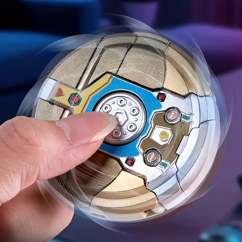 1pc che trasforma il giroscopio da dito e il robot Mecha Fidget Toys con gioco sensoriale elastico Regalo in plastica durevole per il divertimento della festa di compleanno