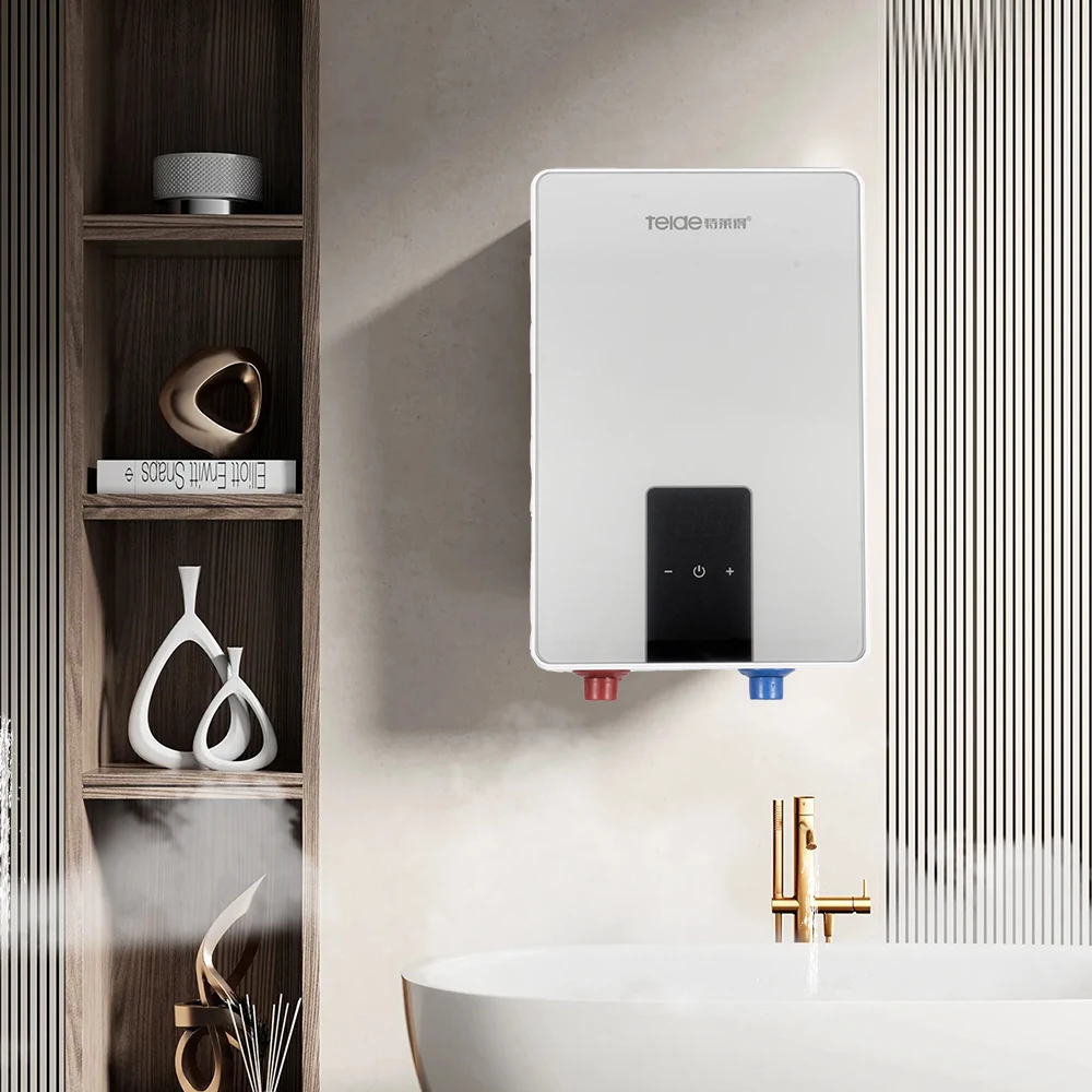 220-240V 7kW tankless electric display, German display, instant water heater, low energy consumption, plastic material