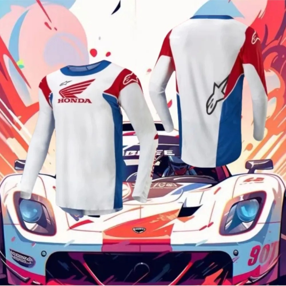 

Summer 2025 Honda New Off-road Motorcycle Riding T-shirt Fast-drying Breathable Long-sleeved Men's And Women's Riding Clothes