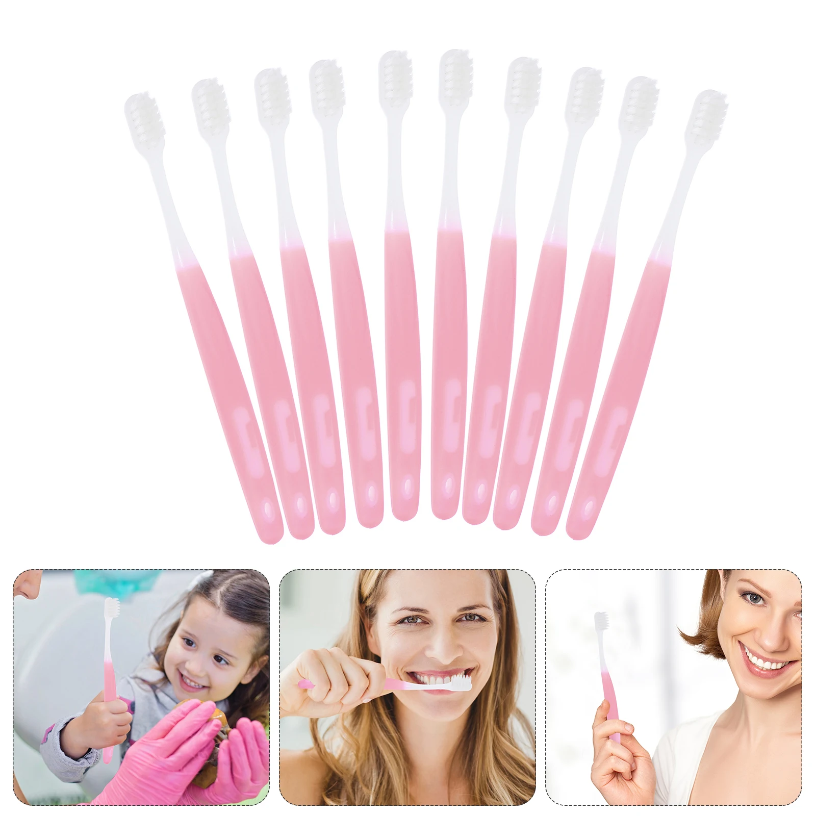 

10 Pcs Tooth Brushes Soft Toothbrush Hotel Toothbrushes Mini Portable Dental Care