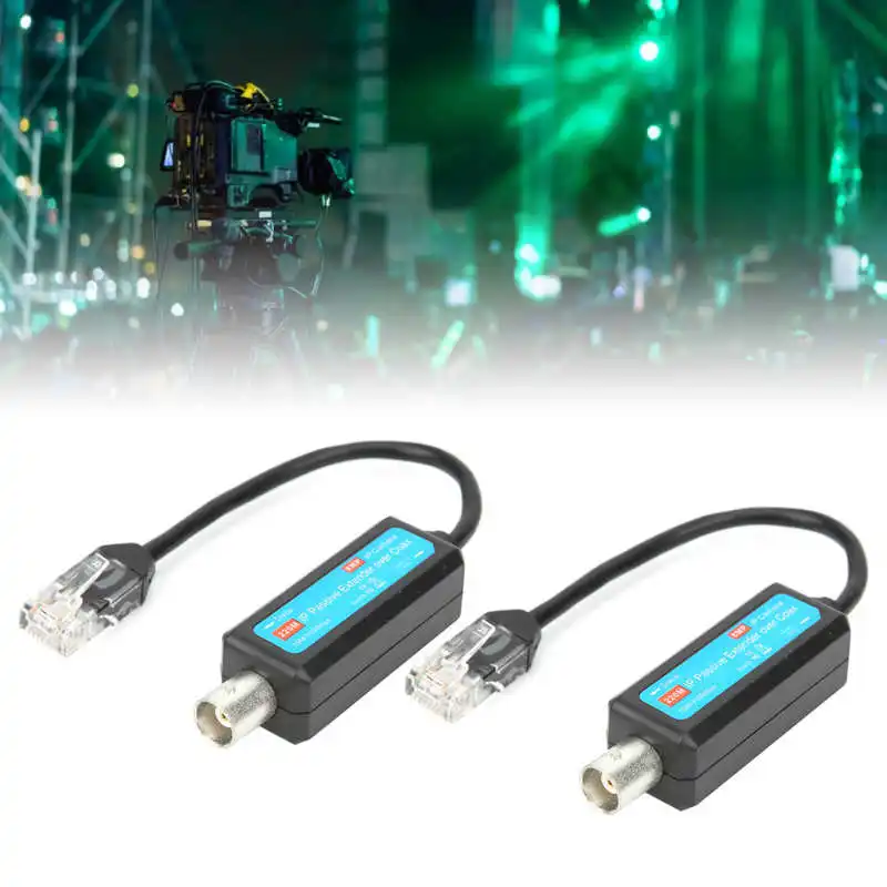 Pair IP Passive Extender Over Coax Coaxial Network Transmitter 8MP HD for Web Camera new