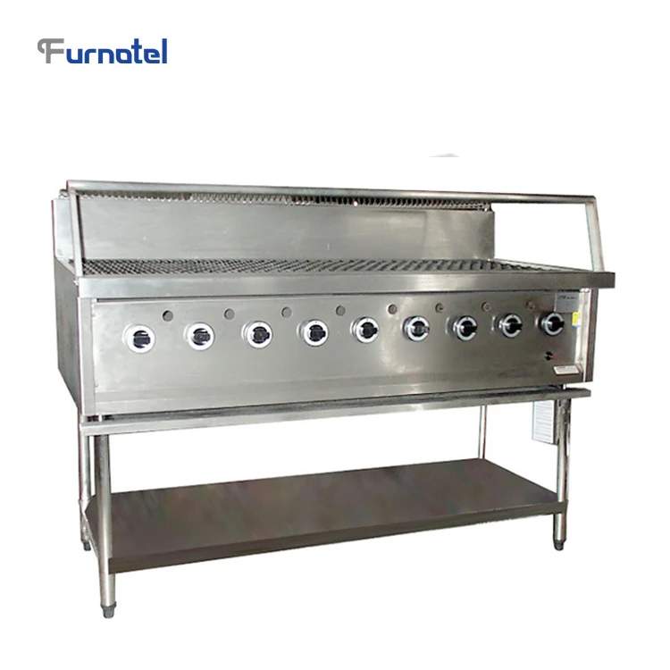 Restaurant Equipment Commercial Outdoor portable rotating Bbq Charcoal Grill