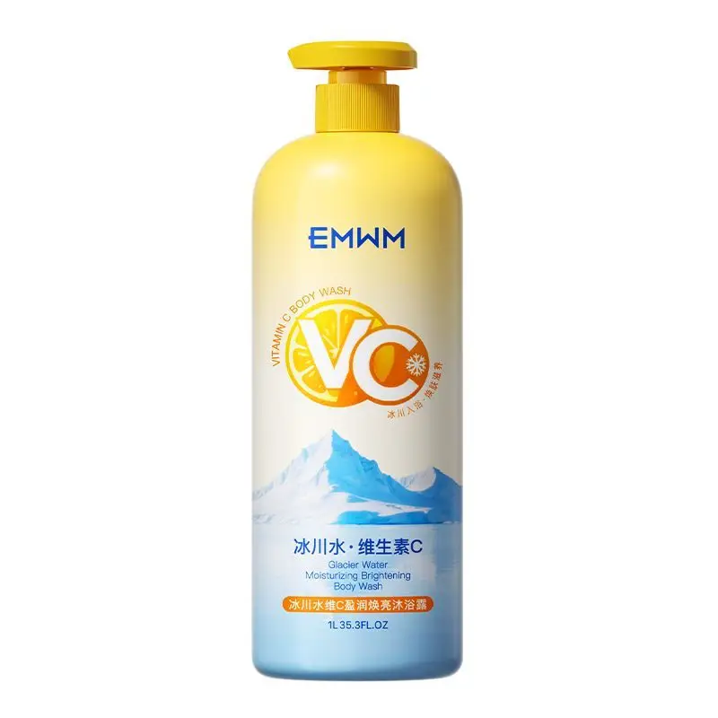 Vitamin C Sea Salt Fragranced Body Wash, Deep Cleansing Balancing Refreshing Long-Lasting Fragrance Moisturizing Hydrating