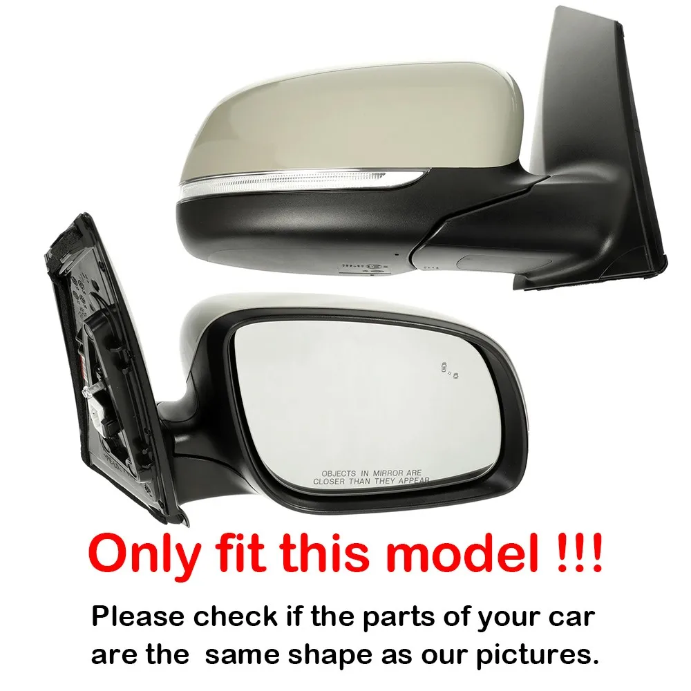 For Kia Sedona 2015-2021 US Version 1x Left & Right Heated Side Rearview Wing Lens Split Door Mirror Glass Car Parts Accessories