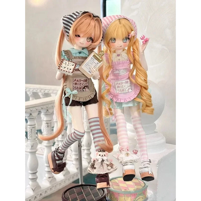 

bjd doll clothes are suitable for 1/4 size cartoon sweetheart doll clothes and 2D maid doll accessories