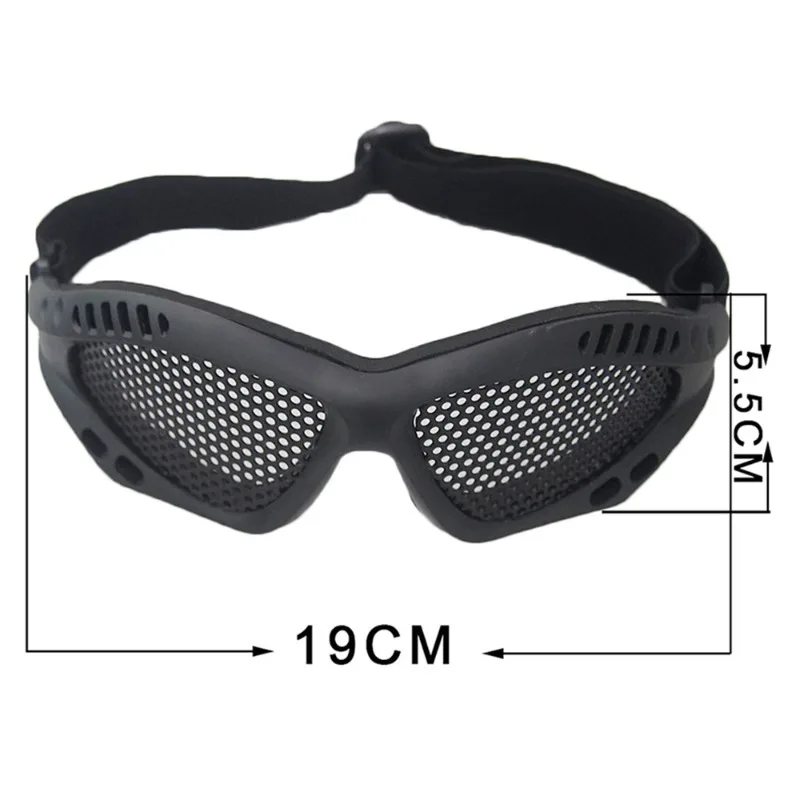 Professionelle Taktische Schutzbrille mit Antibeschlag-Funktion und Metallgitter-PC-Linse für Airsoft, Paintball und Jagd – Detail 1