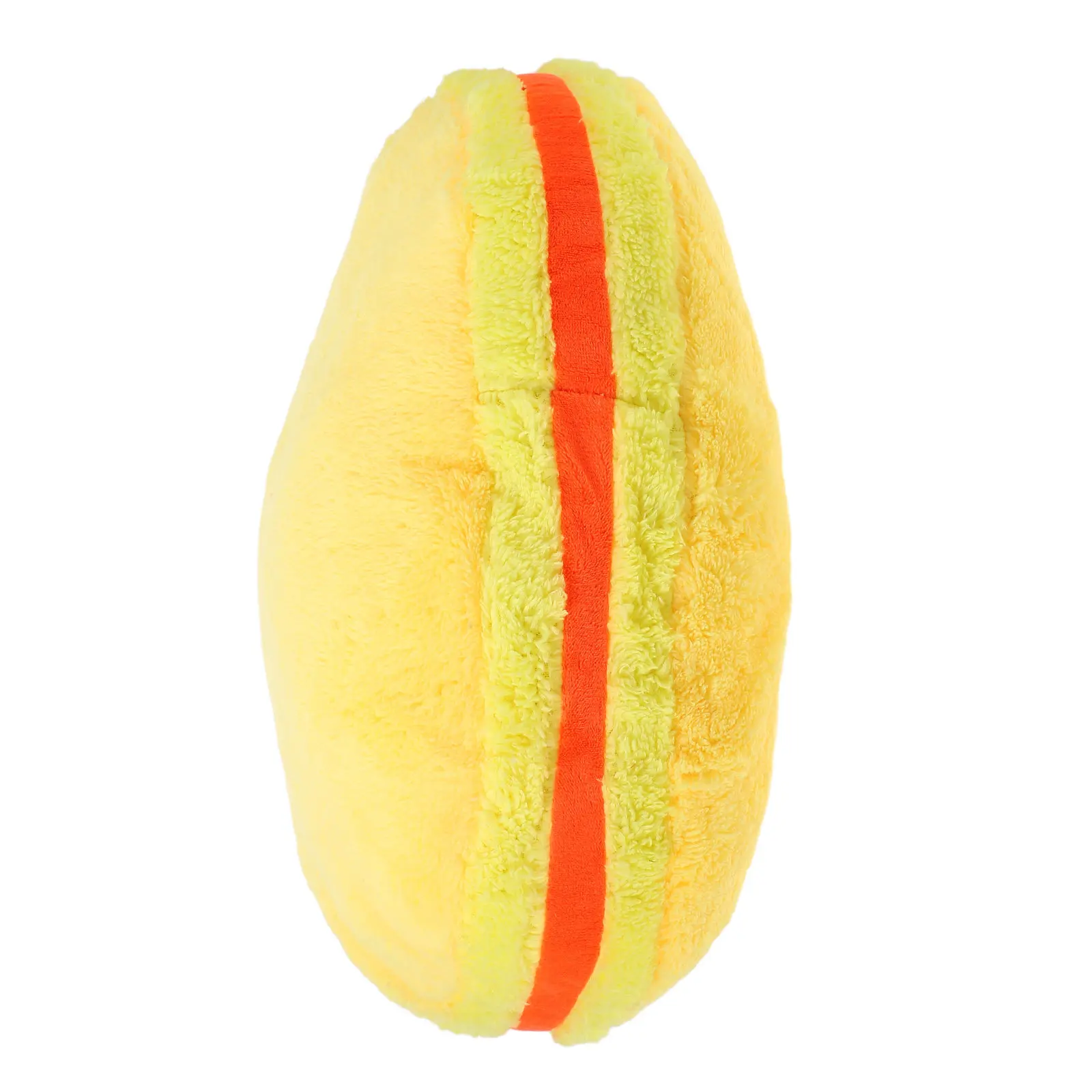 

Premium Cotton Round Biscuit Shape Throw Pillow Cover 35Cm Yellow for Sofa Bed Chair Car Indoor Outdoor Home Decoration Modern
