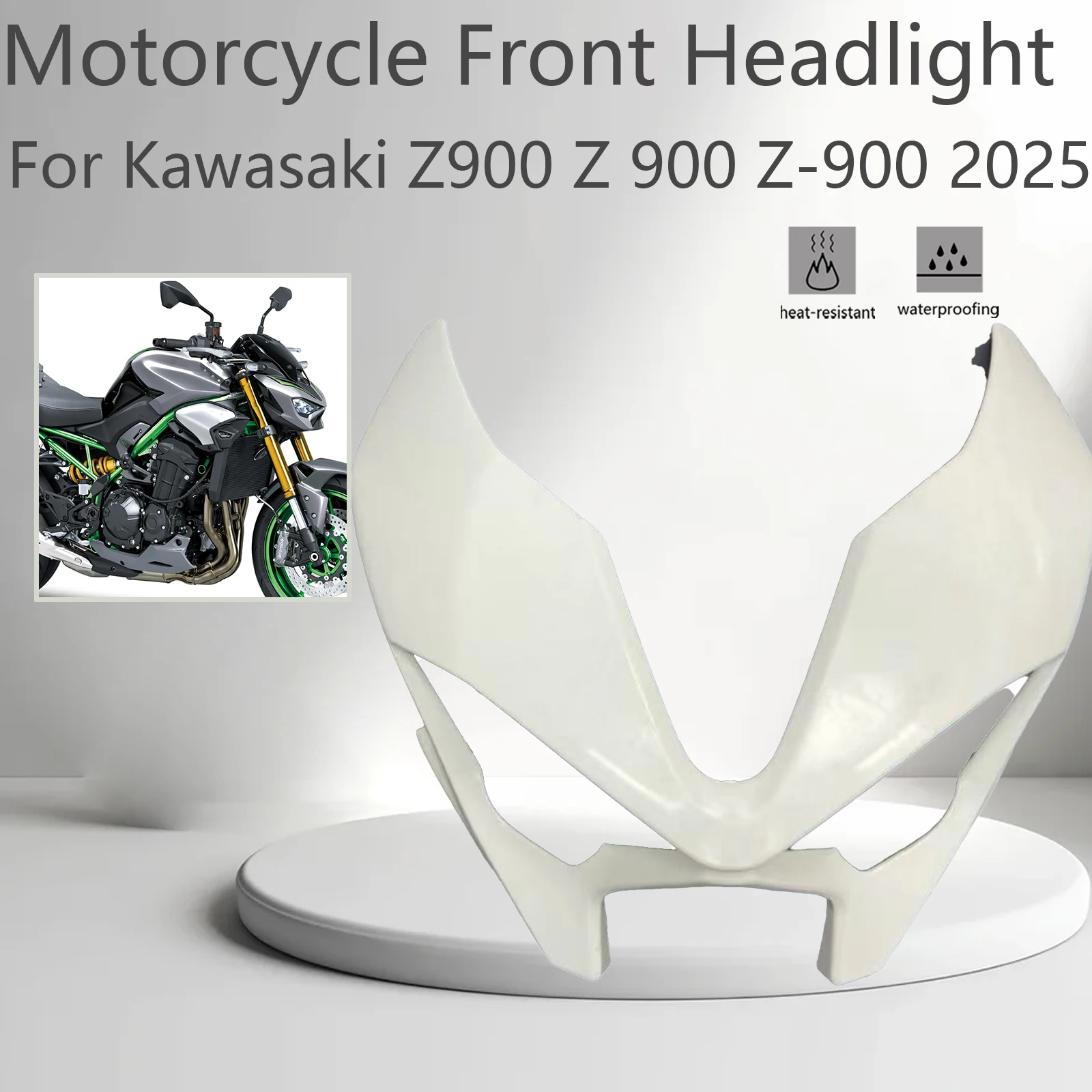Acessórios para Motocicleta Kawasaki Z900 Z900SE 2025, Painel Frontal do Farol, Cobertura Interna Superior do Farol