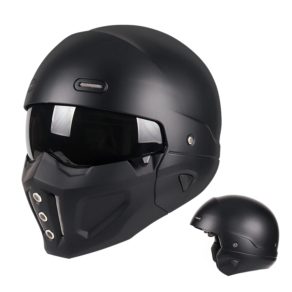 

full face Open Face Scooter Helmet Casque casco moto motocross helmet Motorcycle Helmets with Detachable mask