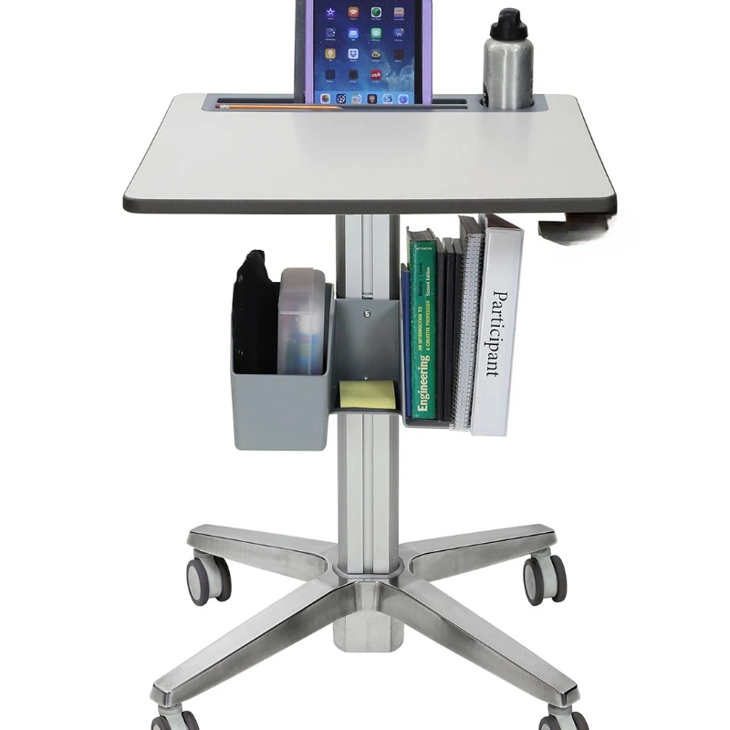 

Lifting mobile computer desk Children's study table, business training speech desk