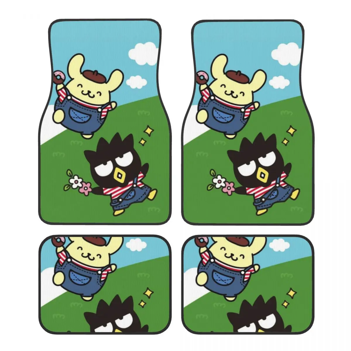 

Badtzs Marus Automotive Floor Mats for Cars Universal Fit Full Set Car Floor Mats Non-Slip for SUV Sedan