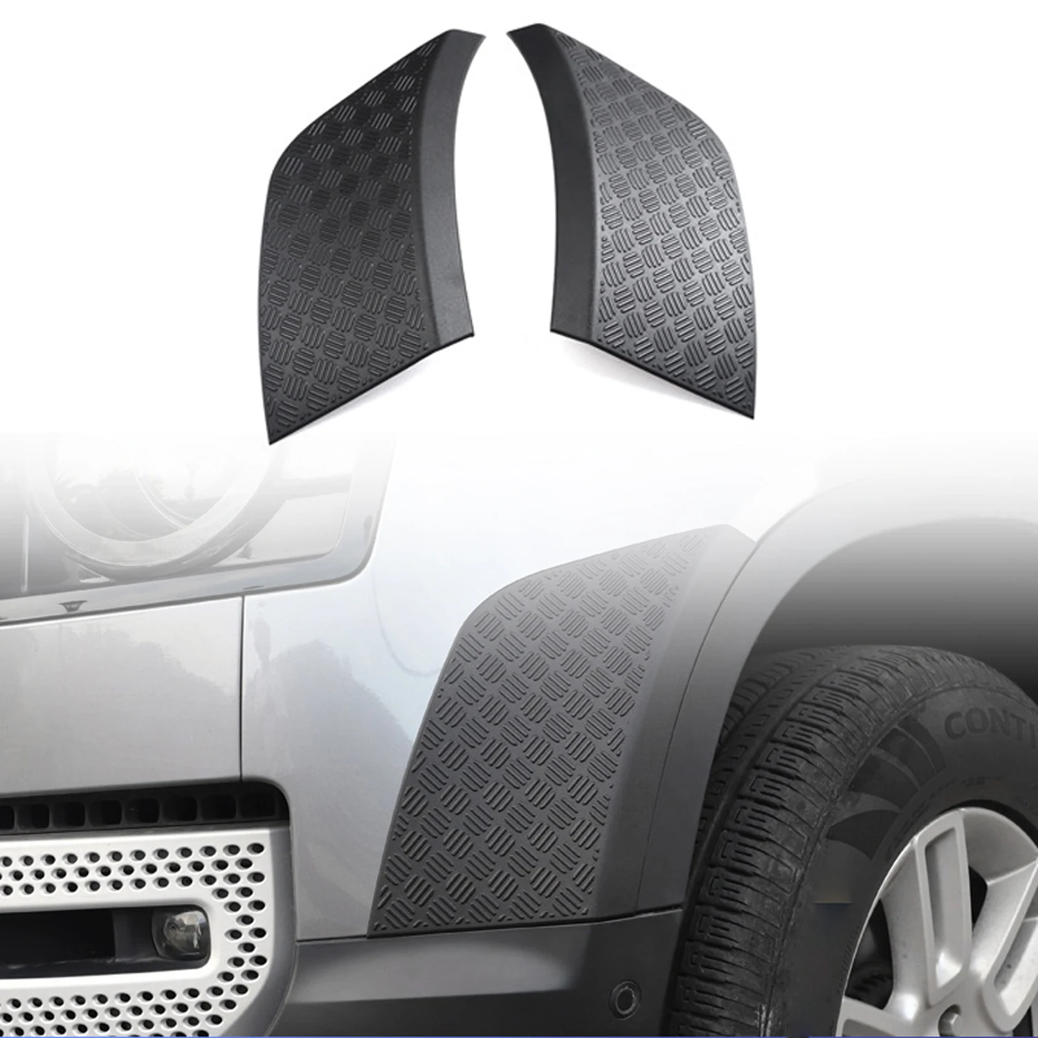 

For Land Rover Defender 110 2020 2021 2022 2023 Car Accessories ABS Plastic Bumper Side Anti-Scratch Plate Cover Trim