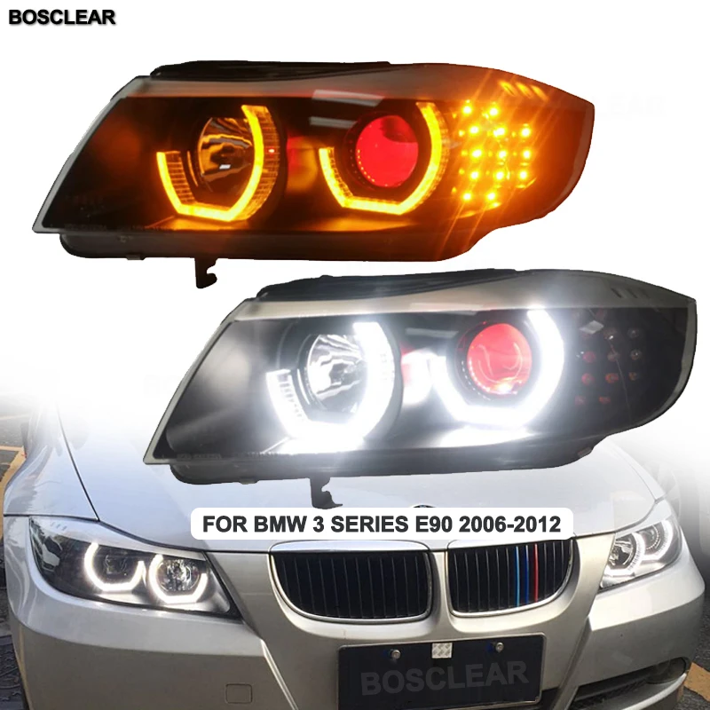 

Car Styling for BMW 3 Series E90 320i 318i 325i LED Headlights 2006 07 08-2012 LED Lens Double Beam H7 HID Xenon bi xenon lens