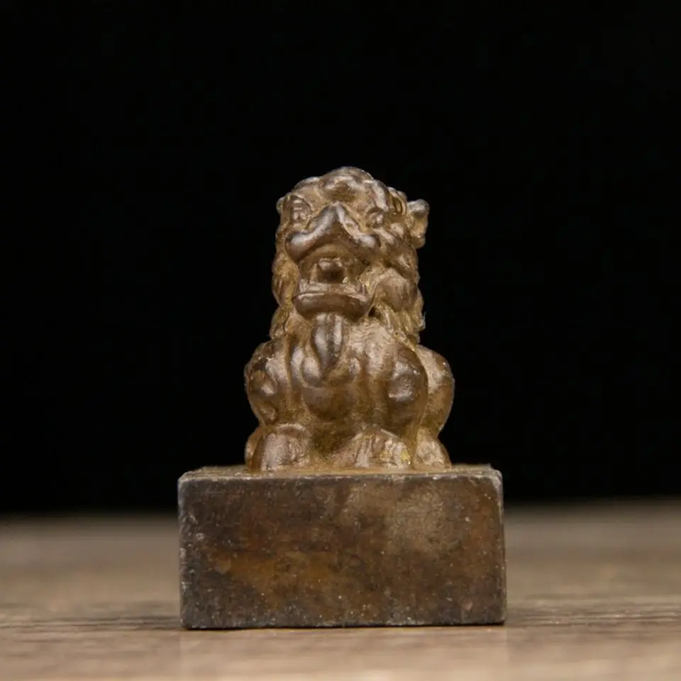 Kirin square seal  Statue Sculpture Figurines Home Garden Decoration Statues For House ﻿