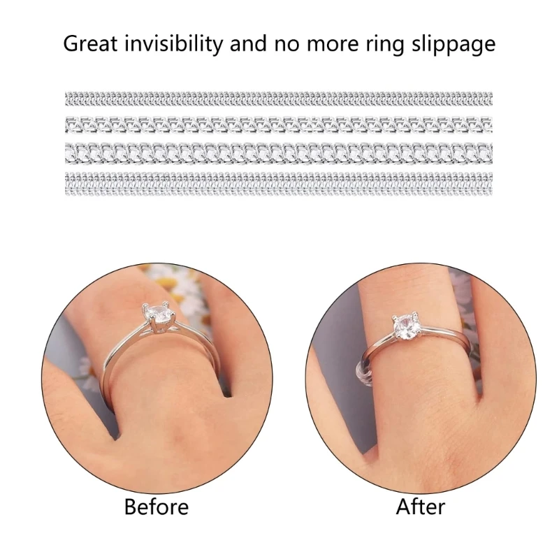 71 Stück Ringgrößenversteller für lose Ringe, unsichtbare Ringe, Resizer, Abstandshalter, selbstklebende Blätter, um Ringe klein