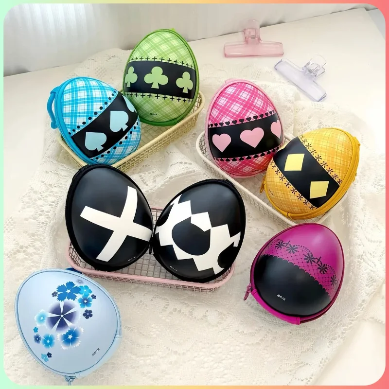 Shugo Chara Anime Peripheral Egg Shaped Coin Purse Headphone Storage Bag Backpack Pendant Large Capacity Surprise For Girls Gift