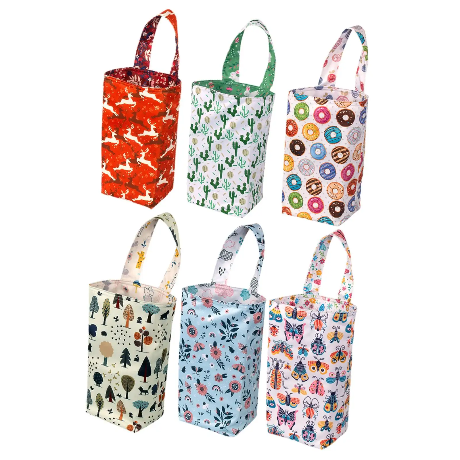 Bolsa de pañales de tela para bebé, bolsa de viaje portátil lavable, resistente al agua, bolsa húmeda para piscina, traje de baño, pañal de tela de