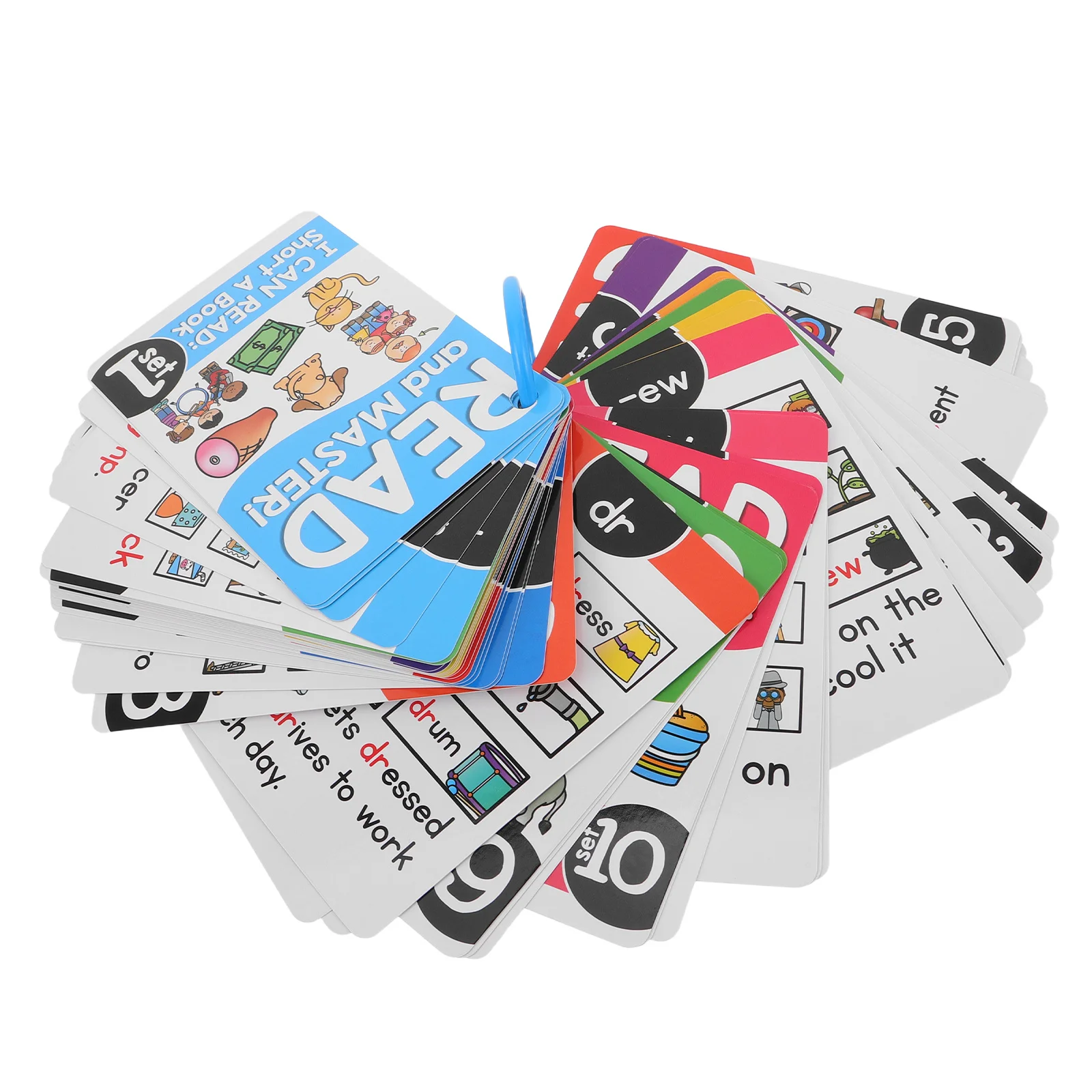 64 Sheets Alphabet Phonics Flashcards English Vocabulary Pronunciation Learning Cards For Kids Reading Spelling Practice Tools