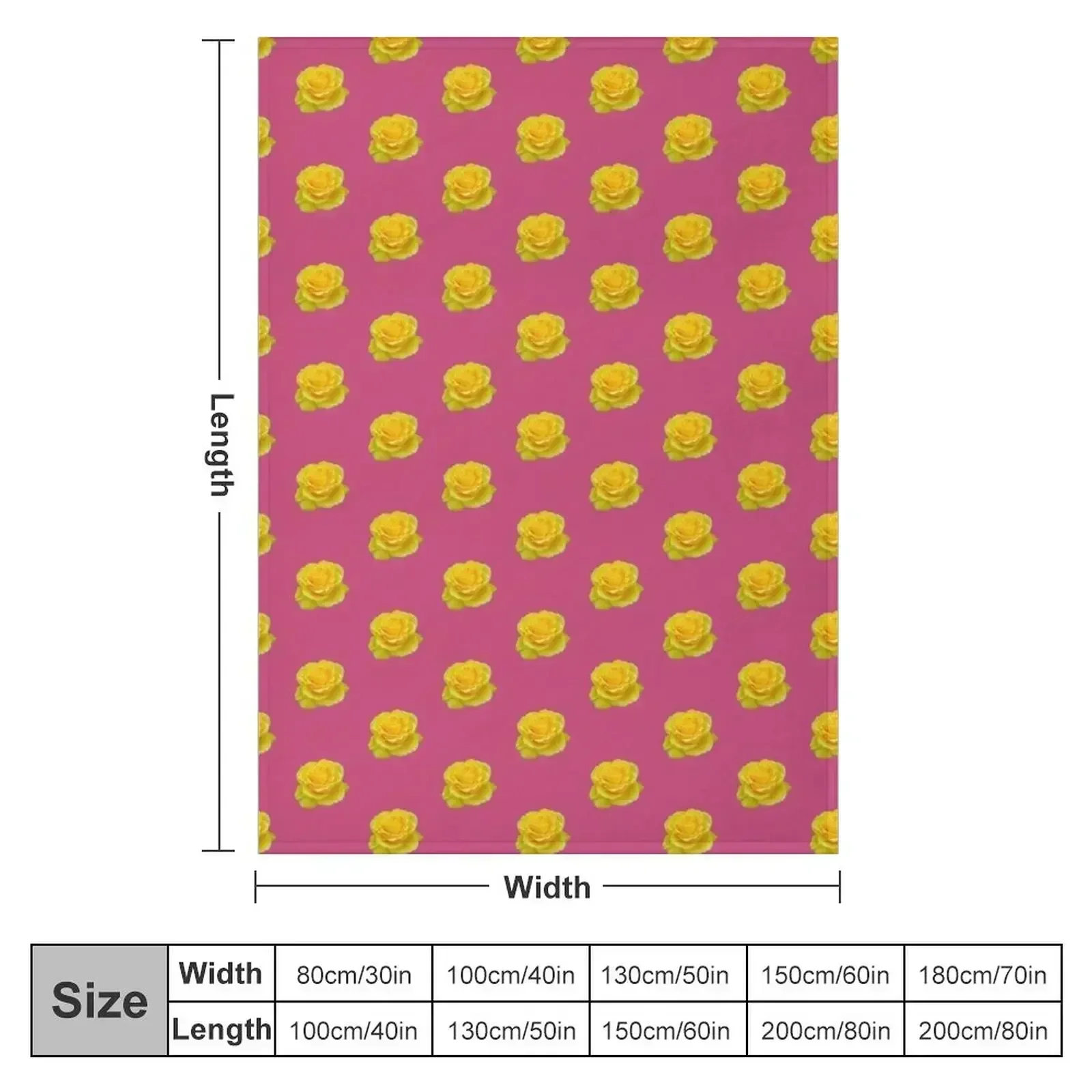 Beautiful Yellow Rose Vector Art Cut Out Throw Blanket Thin Travel Nap Soft Big For Sofa Thin Blankets