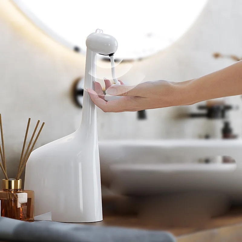 New 300ml Giraffe Automatic Foam Soap Dispenser USB Charging Smart Infrared Sensor Hand Washer Bathroom Accessories