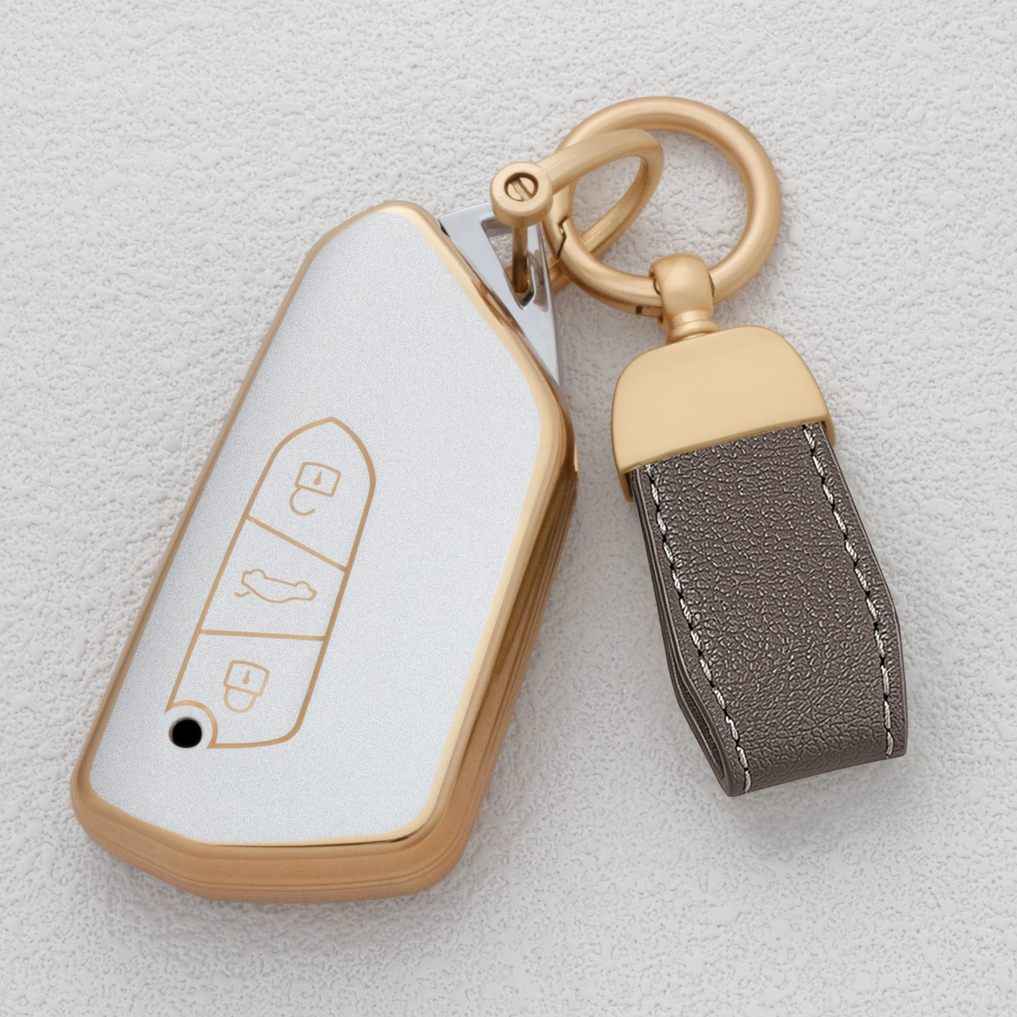 Car Key Case For VW Golf 8 Mk8 GTI GTD R ID3 ID4 Skoda Octavia A8 MK4 MK8 SEAT Leon MK4 2020 2021 Exquisite Style Good Quality