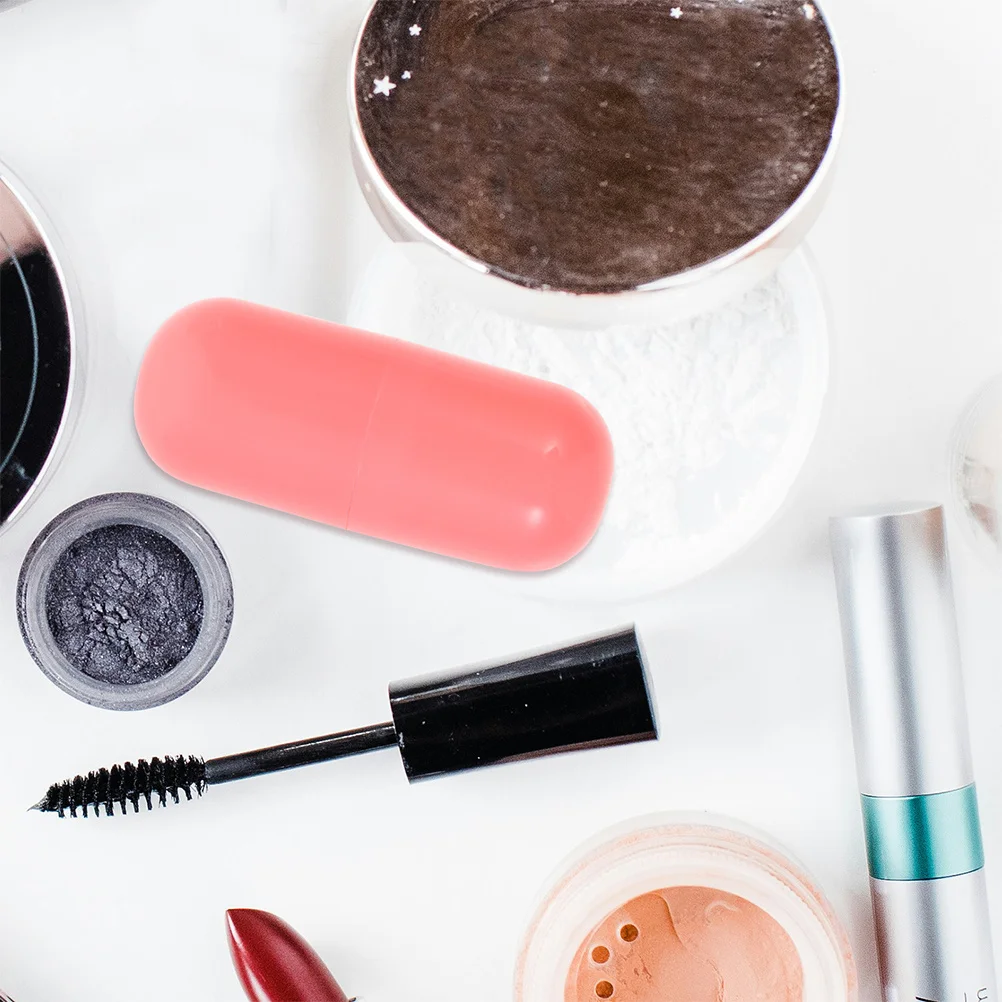 

10Pcs Lipstick Packaging Box Mini Pill Capsules for Lip Balm DIY Gloss Container Portable Beauty Accessories Organizer Pink