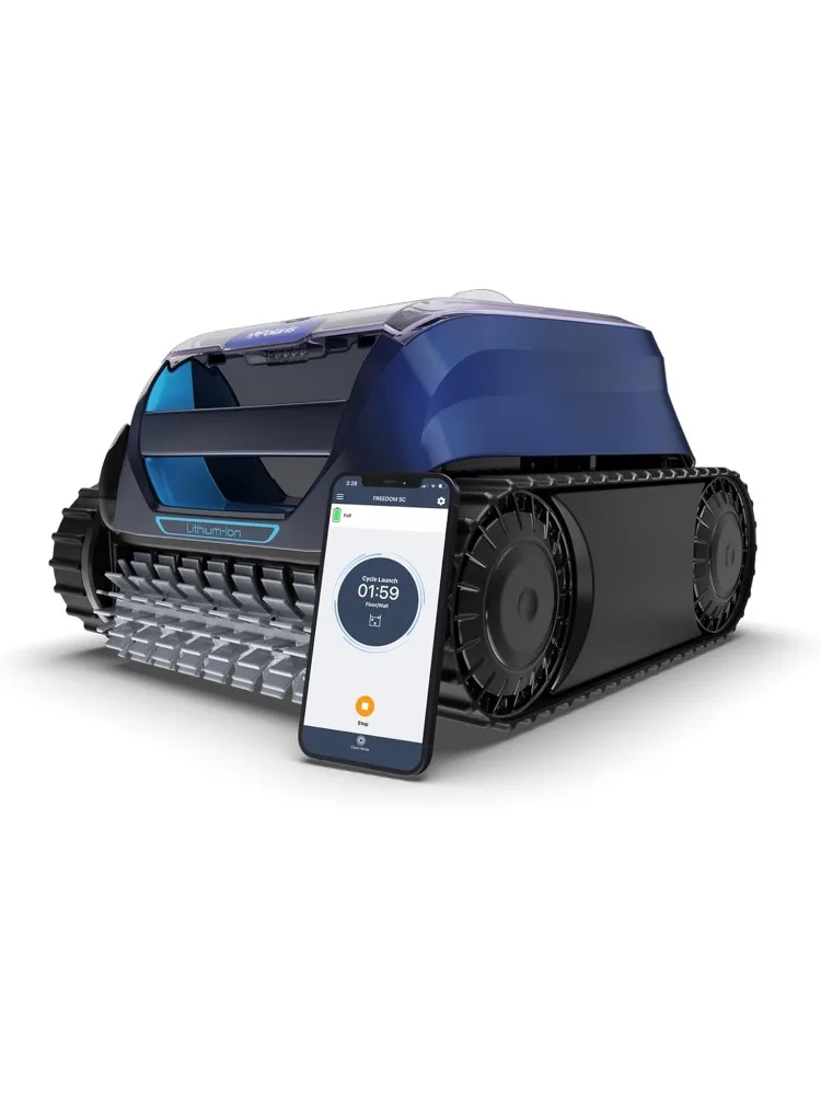 

Беспроводной роботизированный очиститель бассейна Freedom SC, поддержка Wi-Fi, быстрая зарядка, два режима, очищает пол и стены в течение 2 часов, для использования