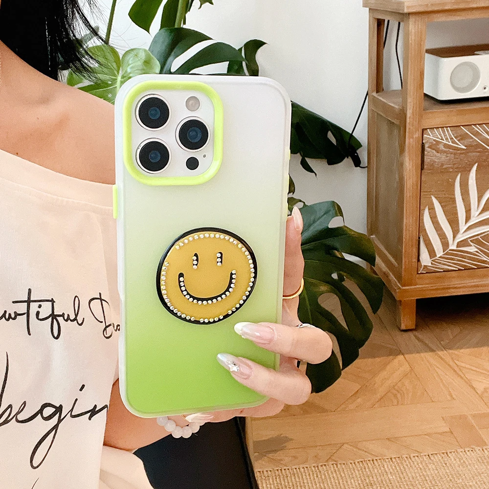 Urocze etui na telefon z brokatem, diamentami i gradientem w kształcie serca, odporne na wstrząsy, przezroczyste, do iPhone 16 15 14 11 13 12 17 Pro Max 16 Plus Air