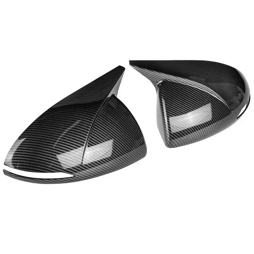 For Hyundai Sonata DN8 2020 2021 2022 Car Exterior Rearview Door Side Mirror Cover Wing Cap Trim Carbon Fiber / Glossy Black