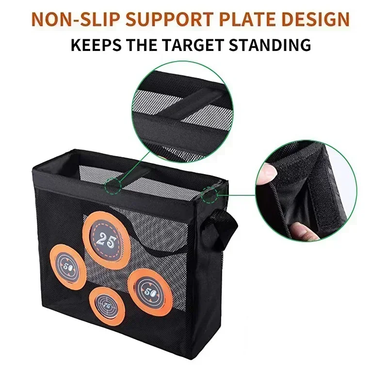 Sac de rangement portable en filet pour cible de tir pour enfant, accessoire compatible avec les fléchettes Nerfs N-Strike Elite Series Bl84