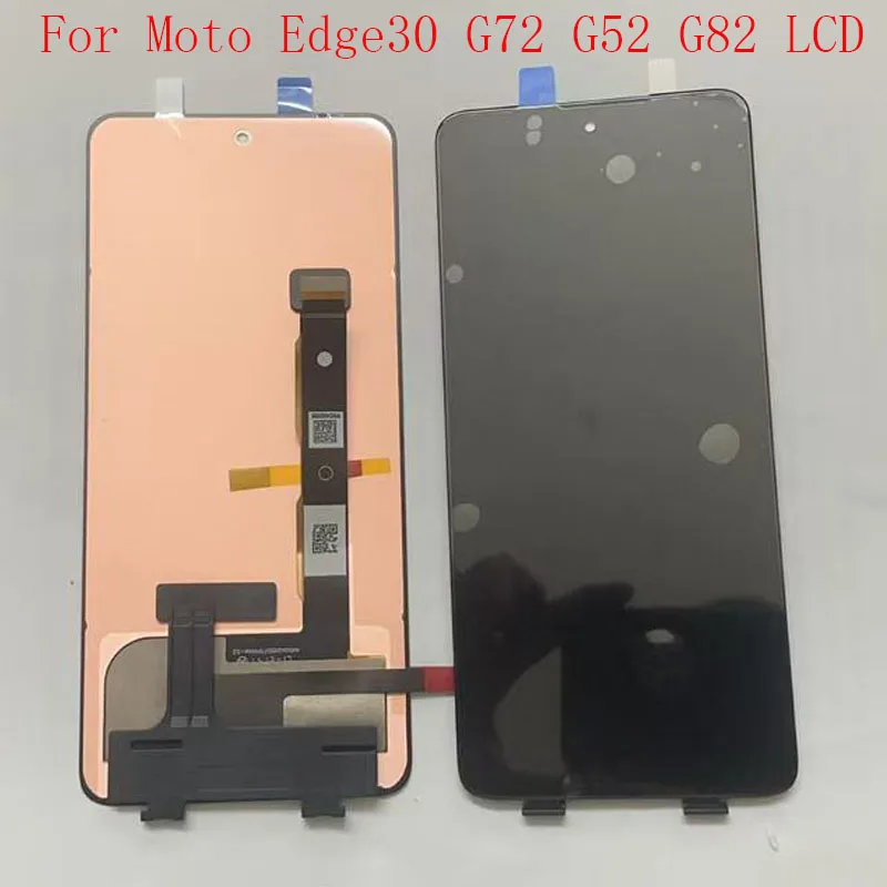 モトエッジ30用lcdディスプレイ、モトローラモトg72-g52-g82用新品ディスプレイ、lcdディスプレイスクリーンセンサーパネルデジタイザーアセンブリ