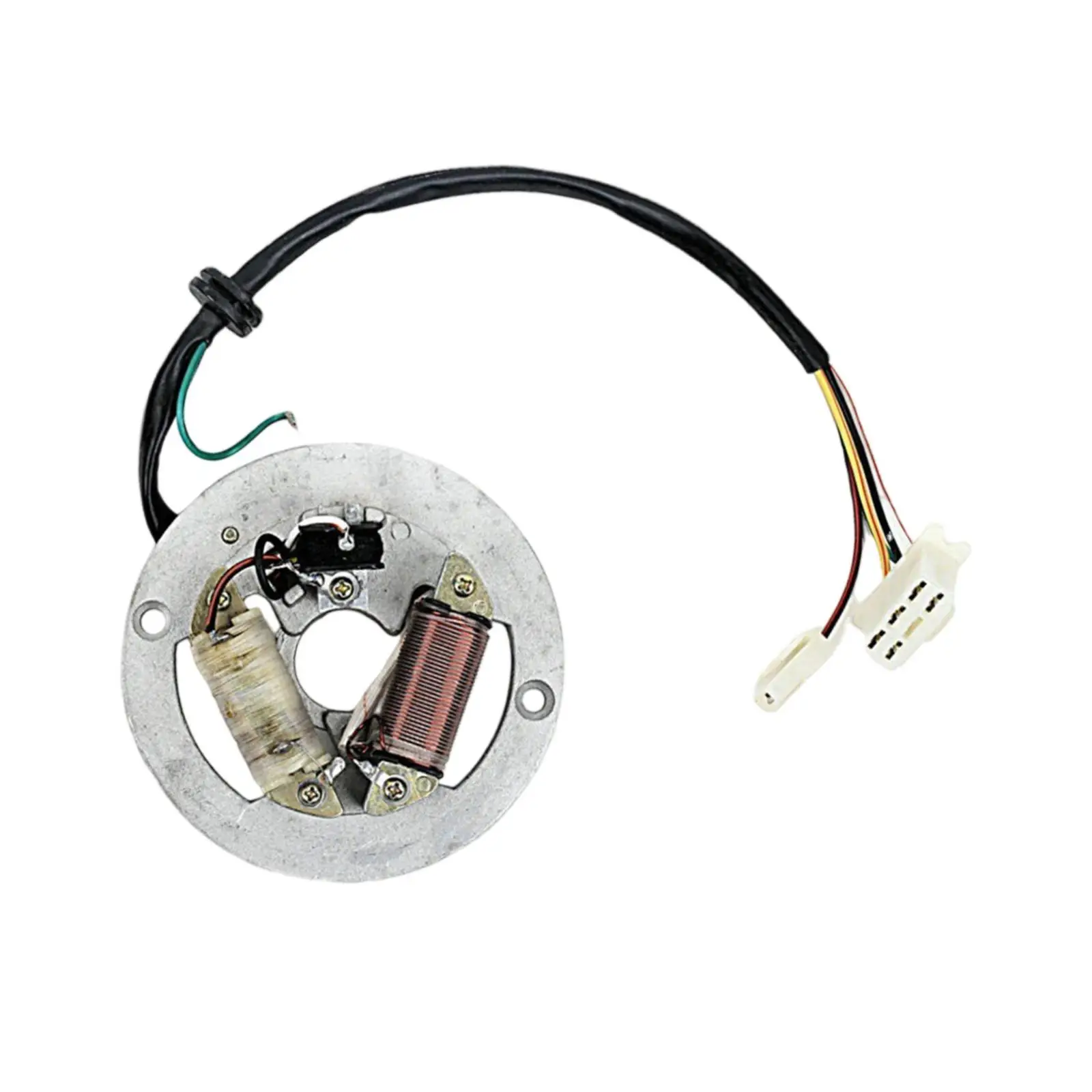 

Катушка зажигания мотоцикла, магнето-статор, пластина, сверхмощный генератор двигателя, надежная замена для Yamaha PW80 Y ZINGER