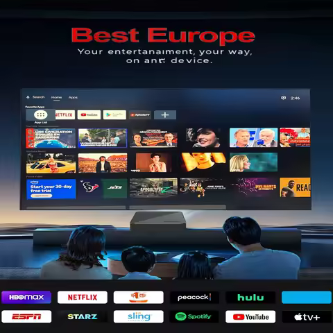 2025 Stable For IPTV OTT Euope Smart tv 4K G68U Android 12 RK3588 HDR 5G WiFi France Warehouse Global Delivery Spain Germany