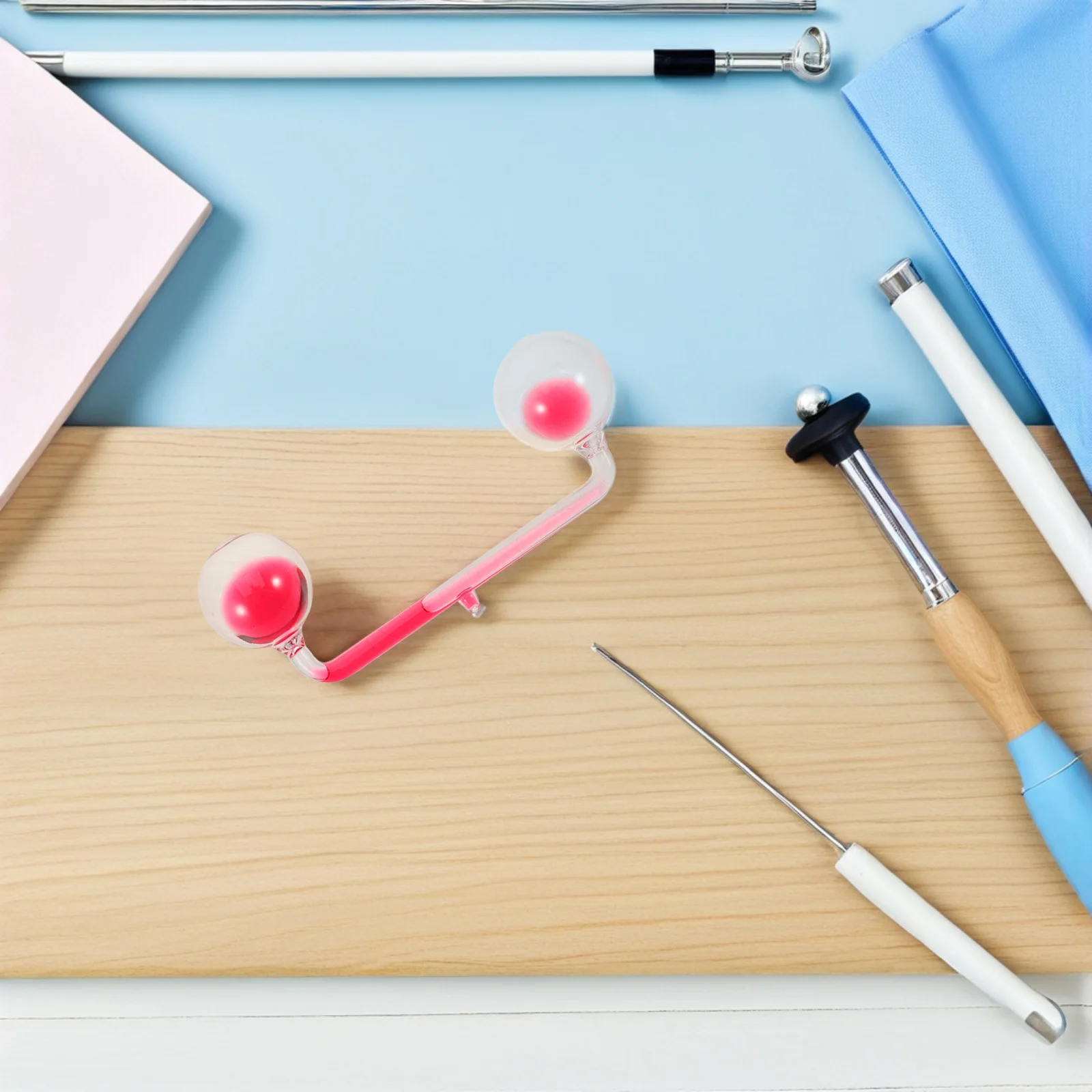 Experimento de física, ajuda de ensino, caldeira manual líquida colorida, ciências para decoração de mesa, ferramenta de experimento de vidro