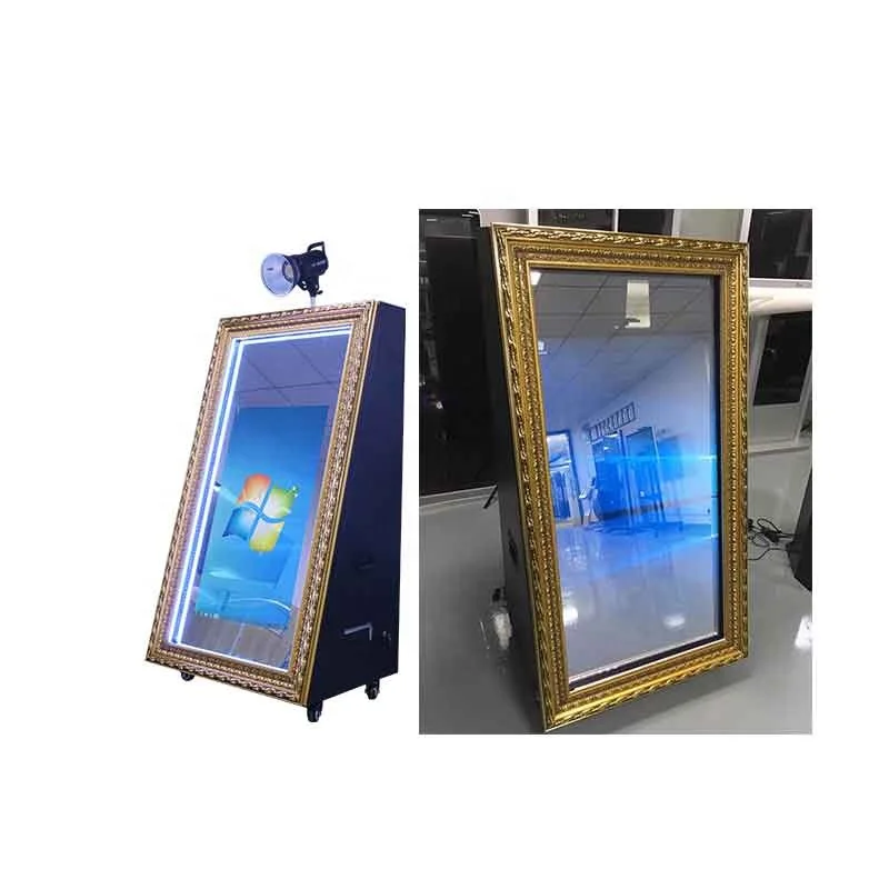 Vending Selfie Magic Mirror Photo Booth/Photo Booth Vending Machine with Space for DNP Printer & Canon Camera Kiosk