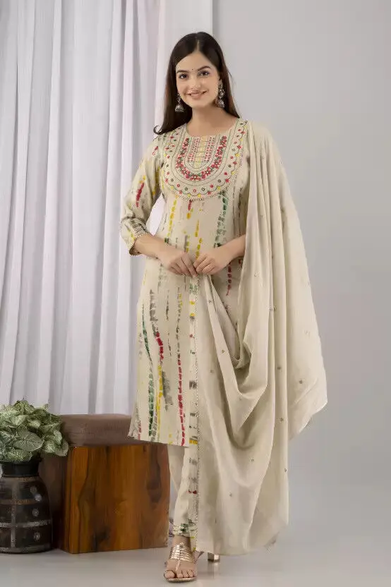 Kurti Salwar Kameez 여성용 세트, 인도 파키스탄 아나칼리 쿠르타 세트 