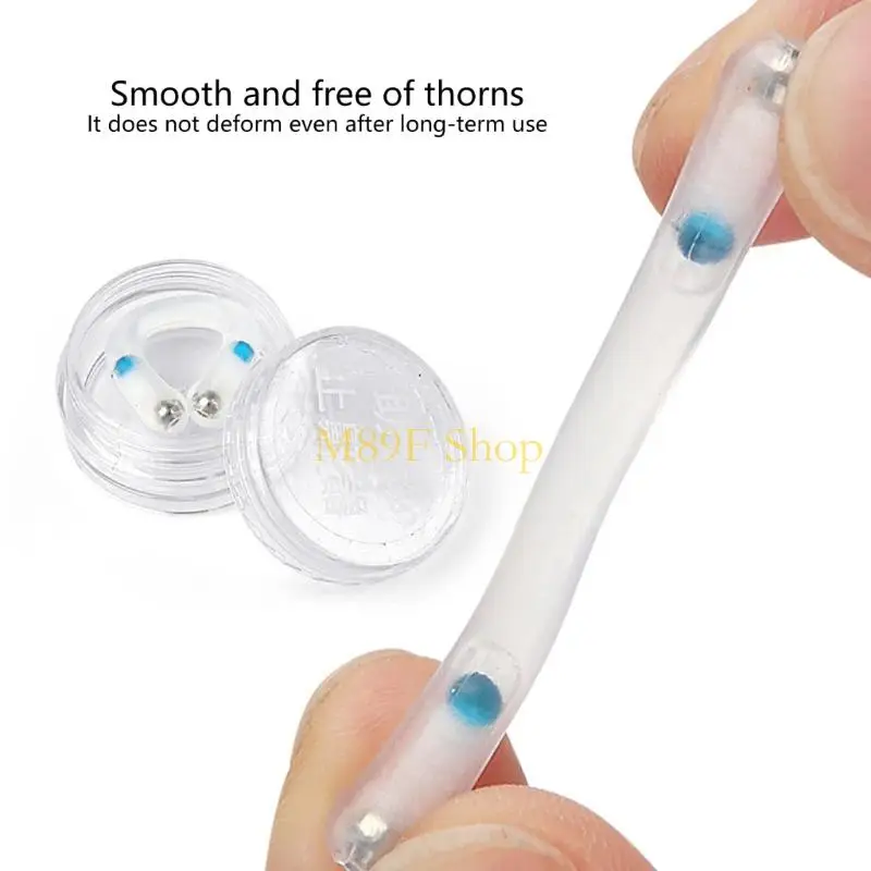 M89F 5 Piece Nasal Dilator Set for Snoring Reduction Ergonomic Silicone Nose Clip Enhances Airflows