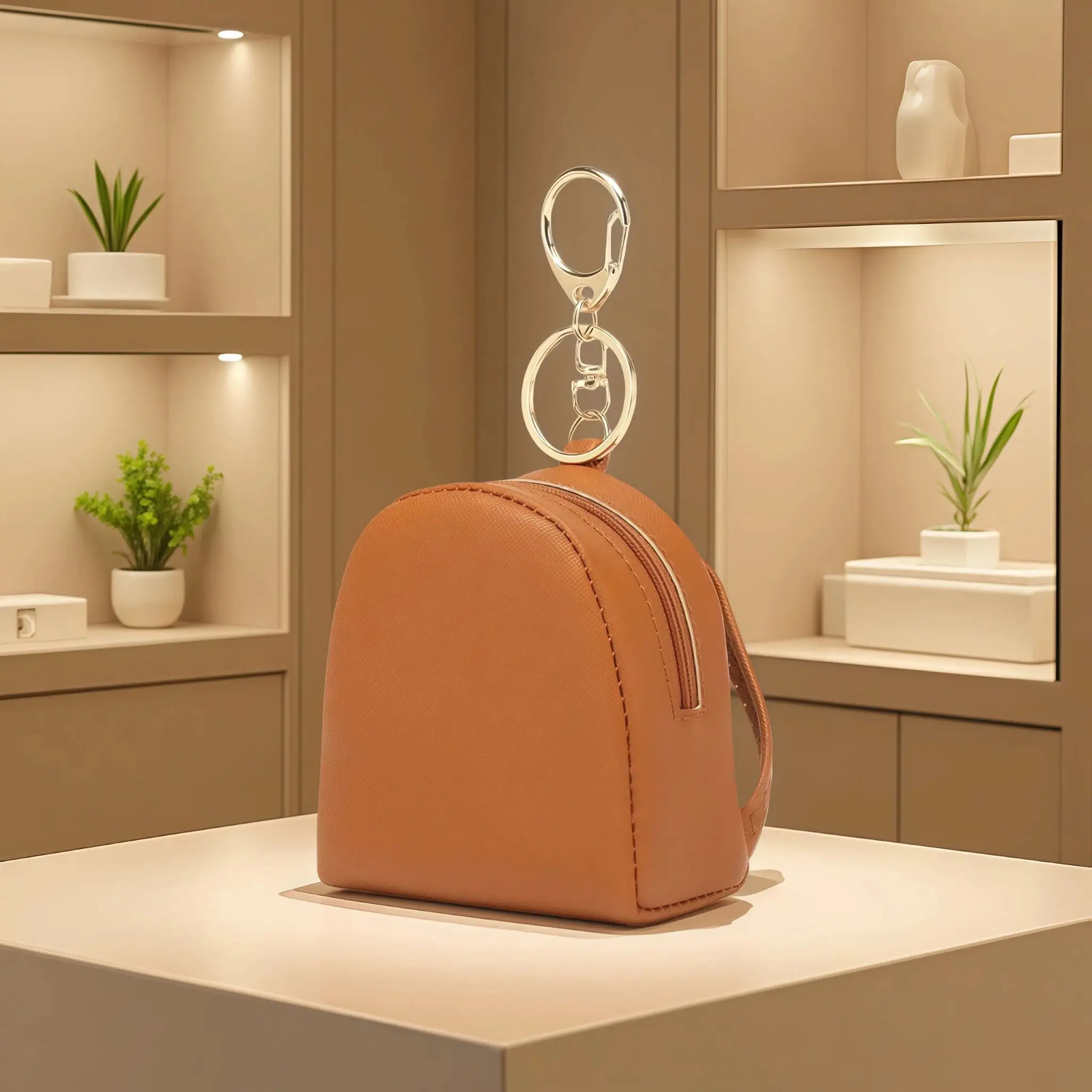 Cute PU Leather Coin Wallet Korean Japanese Style Mini Storage Bag for Girls with Key Pendant Headphone Bag