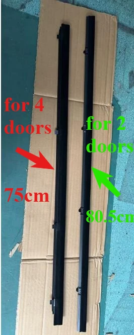 2 Pcs Glass Moulding Belt Weatherstrip for Toyota Hilux 5th Gen 1989-1996 2 Door for 4runner N80 N90 N100 N110 68160-89114