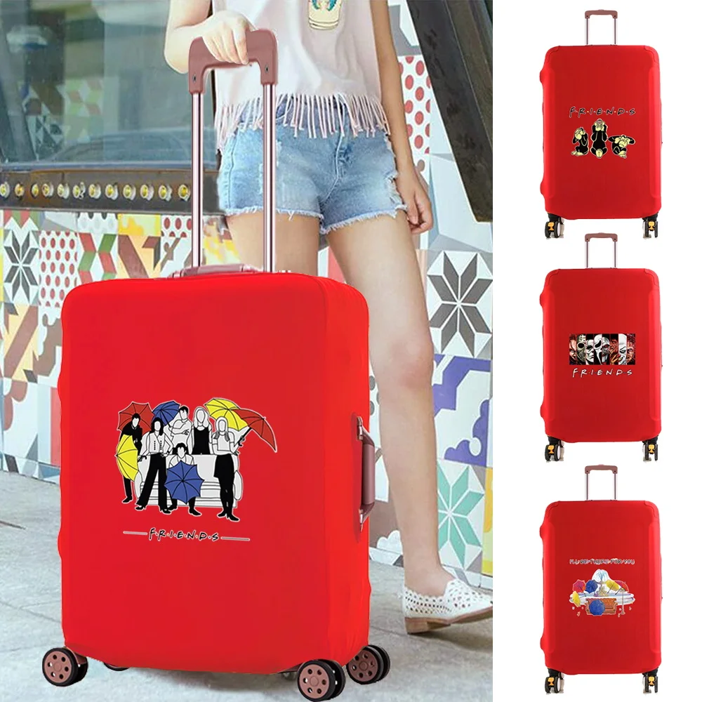 

Luggage Case Dust-proof Thicken Travel Accessory Cover Friends Print Trolley Protective Cases Apply To18-28 Inch Suitcase Covers