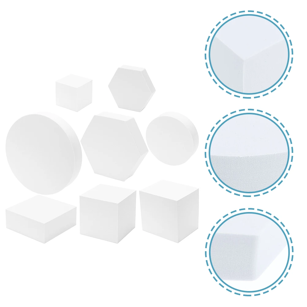 

8pcs Foam Cubes Geometry Photo Props for Jewelry Cosmetics Product Photography Shoot Decor Studio Accessories