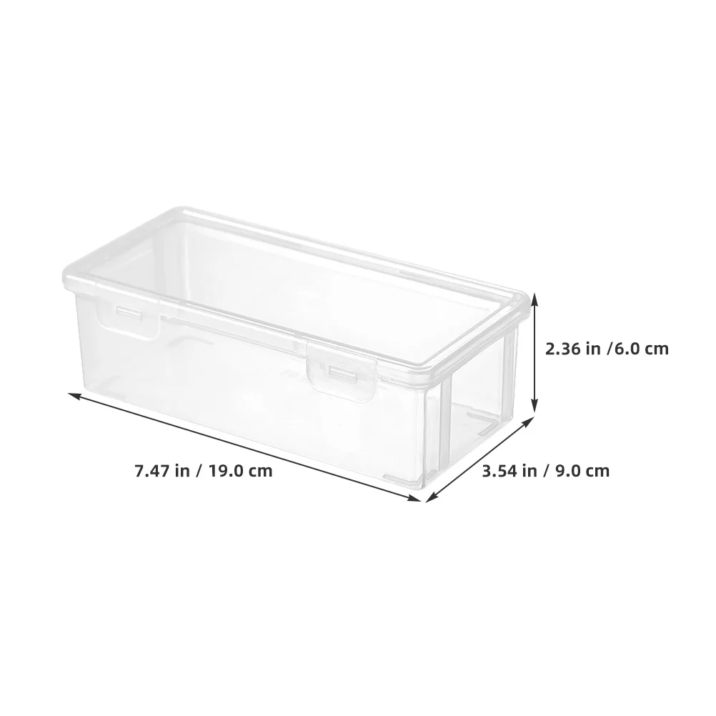 4 szt. Duże, przezroczyste plastikowe piórniki zamykane na zatrzask, organizery do układania w stosy, twarde pudełka na artykuły piśmiennicze do szkoły i biura