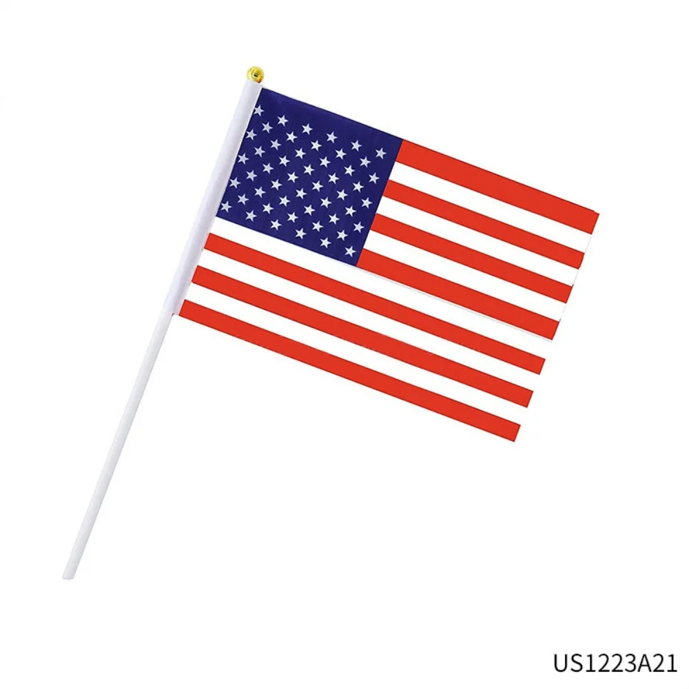 PESNAR 24 piece kit -12 American flag blinds, sunshade glasses, American Independence Day handheld flag party accessories