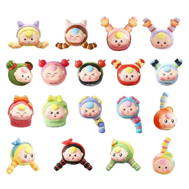 Cute Fridge Magnets 18X 3D Toy Figurines Fridge Magnets Whiteboard Magnets Decorative Magnets Colorful Fridge Stickers For