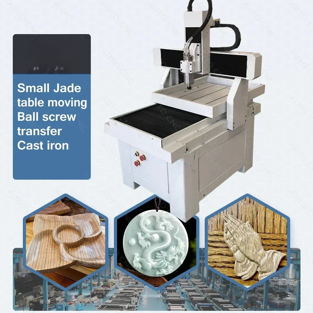 

Hot sales Mini Cnc Router 4040 for Jade Metal Cutting and Engraving with Auto Feeding Table 4040 6060 Router CNC Machine