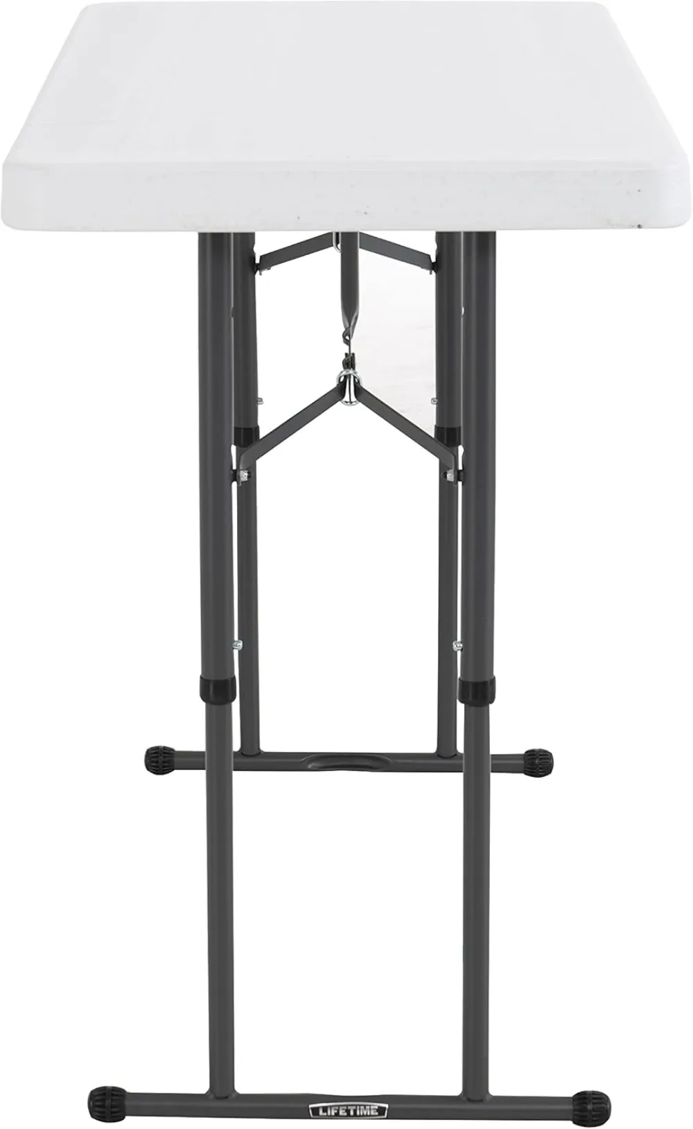 Commercial Height Adjustable Folding Utility Table, 4-Foot, Durable and Easy to Clean