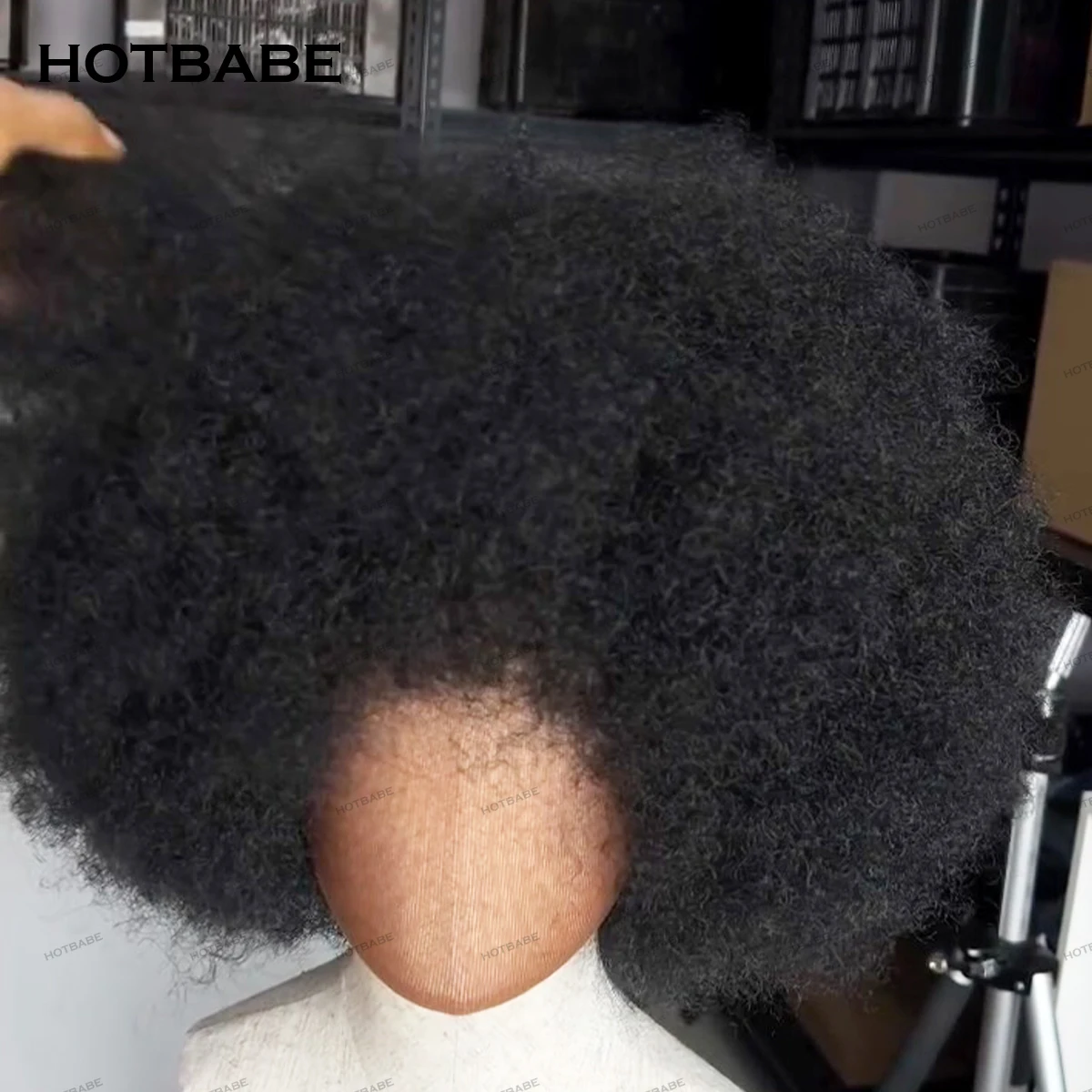 

Afro Kinky Curly 450 Density 13×4/13×6 HD Lace Frontal Wigs With Transparent Lace Wear And Go Glueless Wigs Human Hair For Women